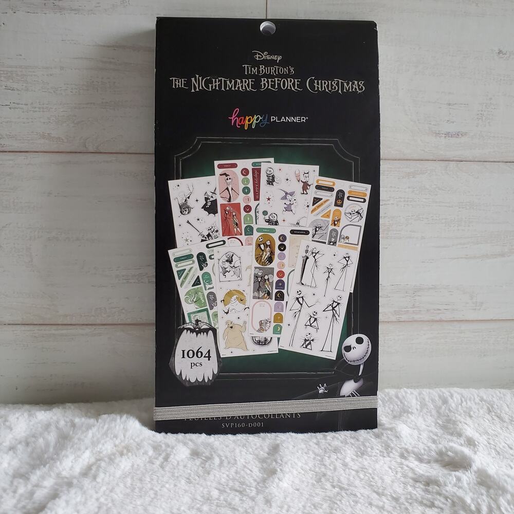 The Happy Planner Disney the Nightmare Before Christmas Stickers Read Desc.